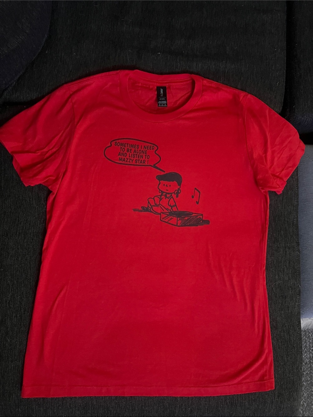 Red Graphic Crewneck T-Shirt
